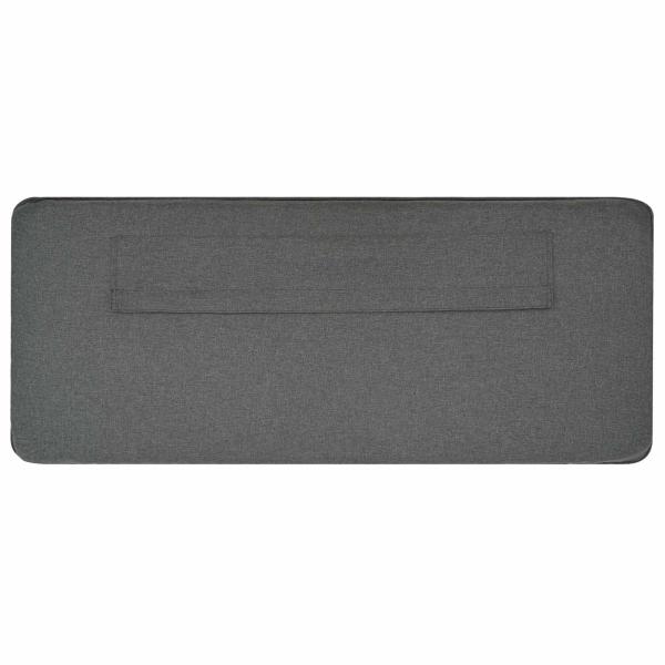 Gepolstertes Kopfteil mit Kopfteil Braun und Hellgrau 120 cm