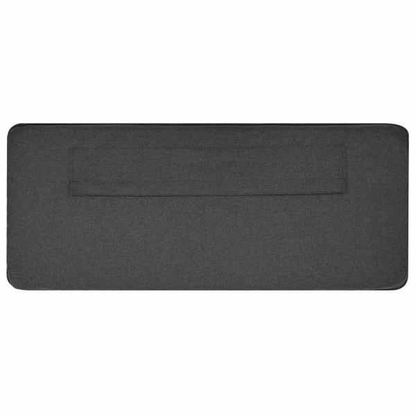 Gepolstertes Kopfteil mit Kopfteil Braun und Dunkelgrau 120 cm