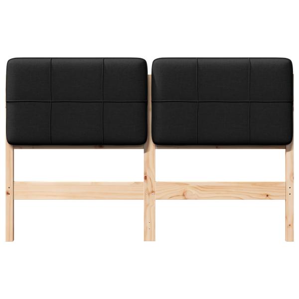 Gepolstertes Kopfteil mit Kopfteil Braun und Schwarz 120 cm