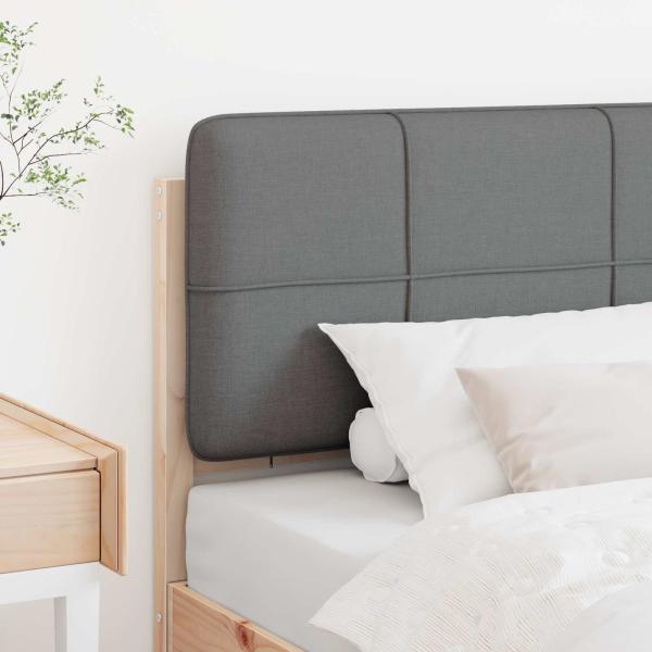 Gepolstertes Kopfteil mit Kopfteil Braun und Hellgrau 90 cm