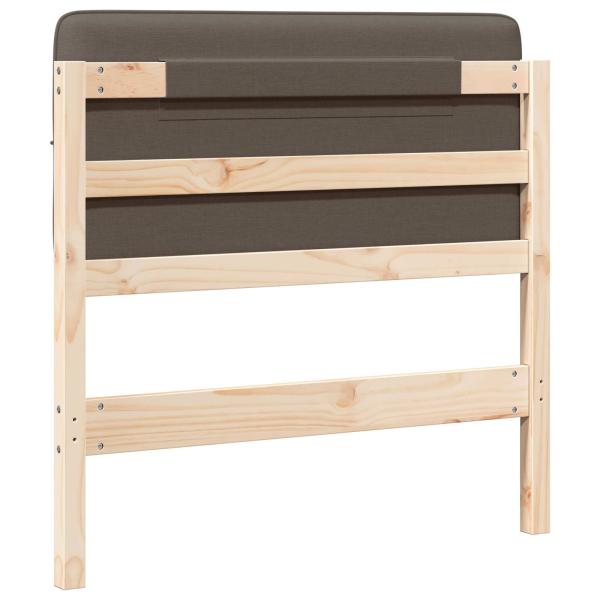 Gepolstertes Kopfteil mit Kopfteil Braun und Taupe 80 cm