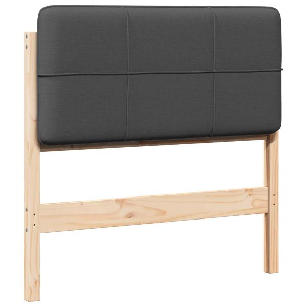 Gepolstertes Kopfteil mit Kopfteil Braun und Dunkelgrau 75 cm