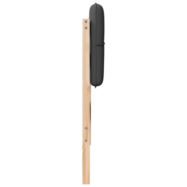 Gepolstertes Kopfteil mit Kopfteil Braun und Dunkelgrau 75 cm