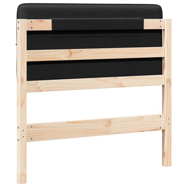 Gepolstertes Kopfteil mit Kopfteil Braun und Schwarz 75 cm