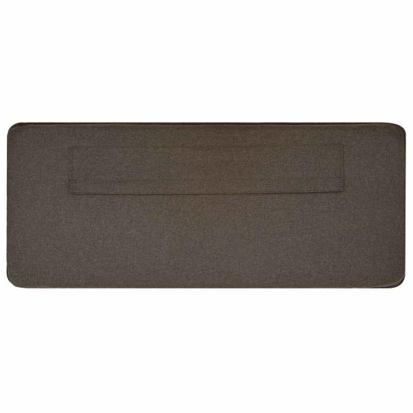 Gepolstertes Kopfteil mit Kopfteil Braun und Taupe 75 cm