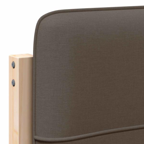 Gepolstertes Kopfteil mit Kopfteil Braun und Taupe 75 cm