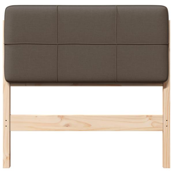 Gepolstertes Kopfteil mit Kopfteil Braun und Taupe 75 cm