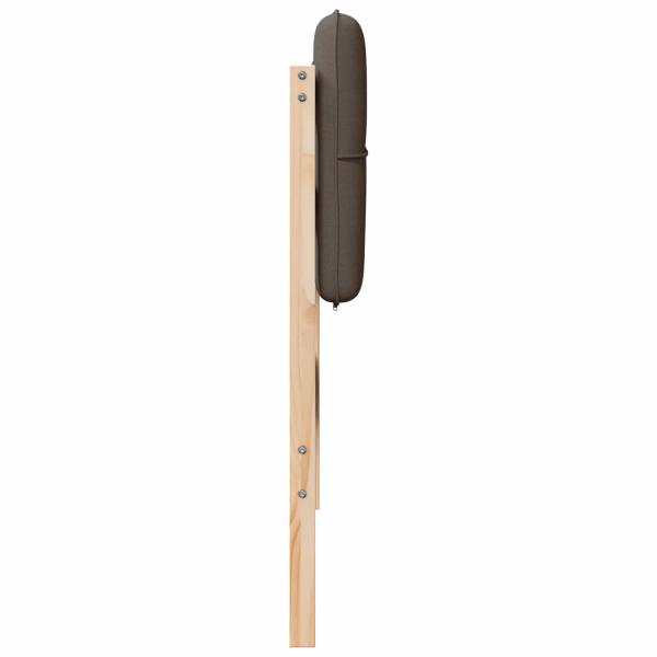 Gepolstertes Kopfteil mit Kopfteil Braun und Taupe 75 cm