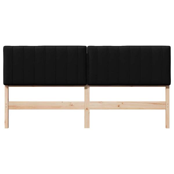 Gepolstertes Kopfteil mit Kopfteil Braun und Schwarz 200 cm