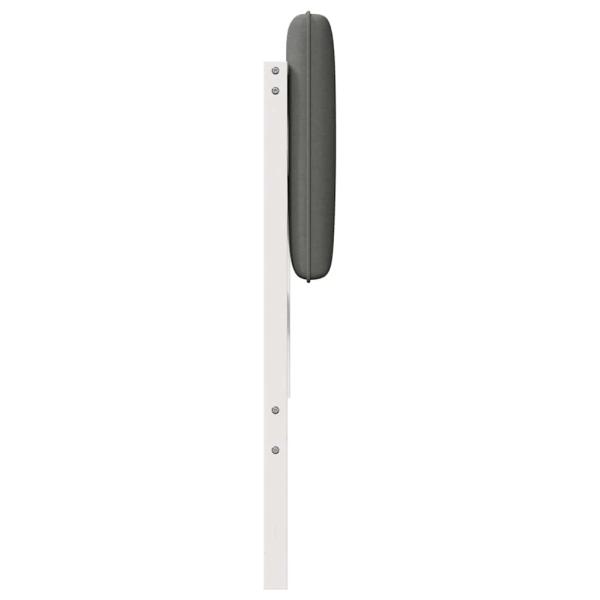 Gepolstertes Kopfteil mit Kopfteil Weiß und Hellgrau 200 cm