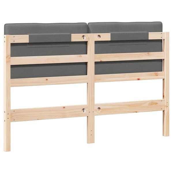 Gepolstertes Kopfteil mit Kopfteil Braun und Hellgrau 160 cm