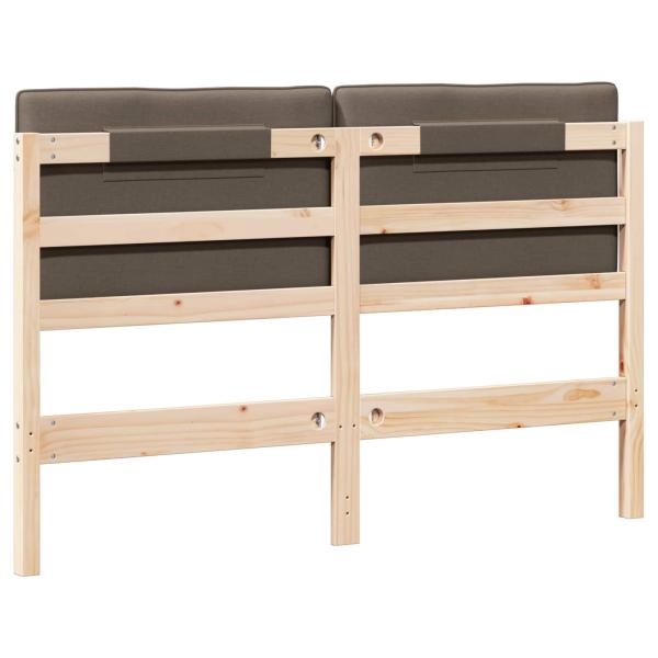 ARDEBO.de - Gepolstertes Kopfteil mit Kopfteil Braun und Taupe 160 cm