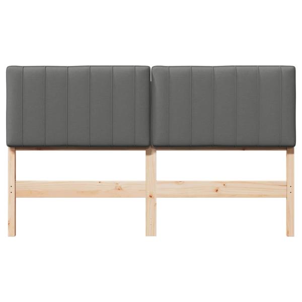 Gepolstertes Kopfteil mit Kopfteil Braun und Hellgrau 150 cm