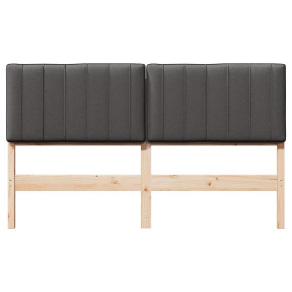 Gepolstertes Kopfteil mit Kopfteil Braun und Dunkelgrau 150 cm