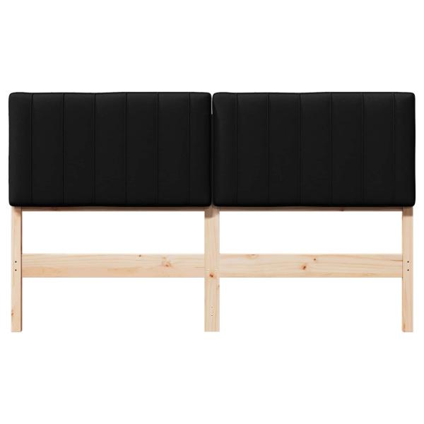 Gepolstertes Kopfteil mit Kopfteil Braun und Schwarz 150 cm