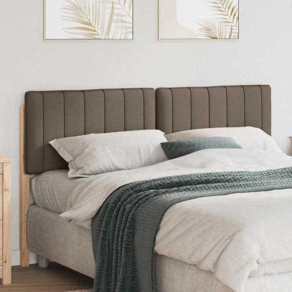 ARDEBO.de - Gepolstertes Kopfteil mit Kopfteil Braun und Taupe 150 cm