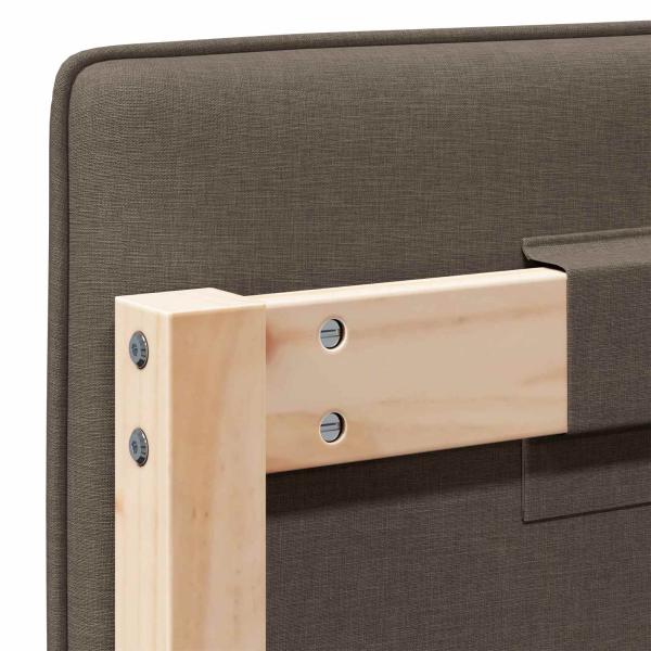 Gepolstertes Kopfteil mit Kopfteil Braun und Taupe 150 cm