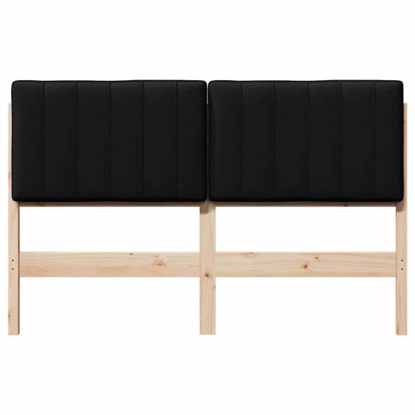 Gepolstertes Kopfteil mit Kopfteil Braun und Schwarz 135 cm