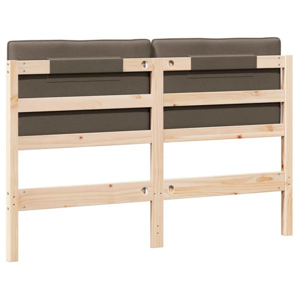 Gepolstertes Kopfteil mit Kopfteil Braun und Taupe 135 cm