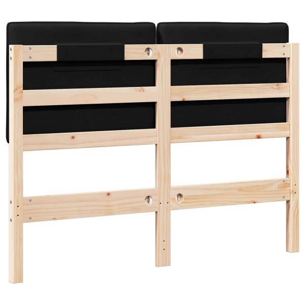 Gepolstertes Kopfteil mit Kopfteil Braun und Schwarz 120 cm