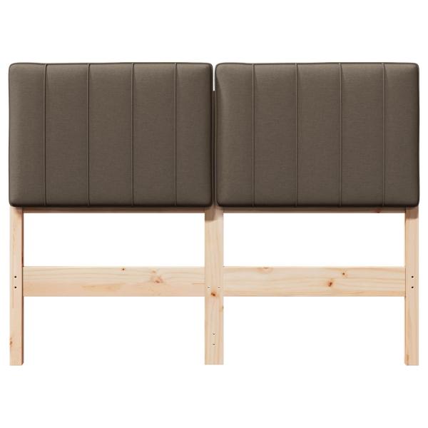 Gepolstertes Kopfteil mit Kopfteil Braun und Taupe 120 cm