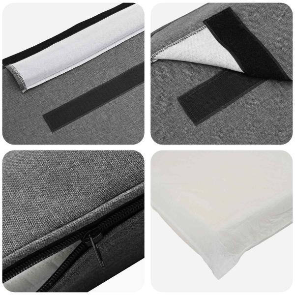 Gepolstertes Kopfteil mit Kopfteil Braun und Hellgrau 100 cm