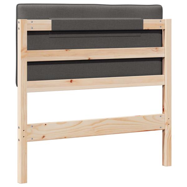 Gepolstertes Kopfteil mit Kopfteil Braun und Dunkelgrau 100 cm