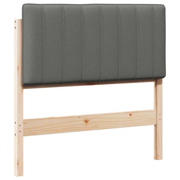 Gepolstertes Kopfteil mit Kopfteil Braun und Hellgrau 90 cm