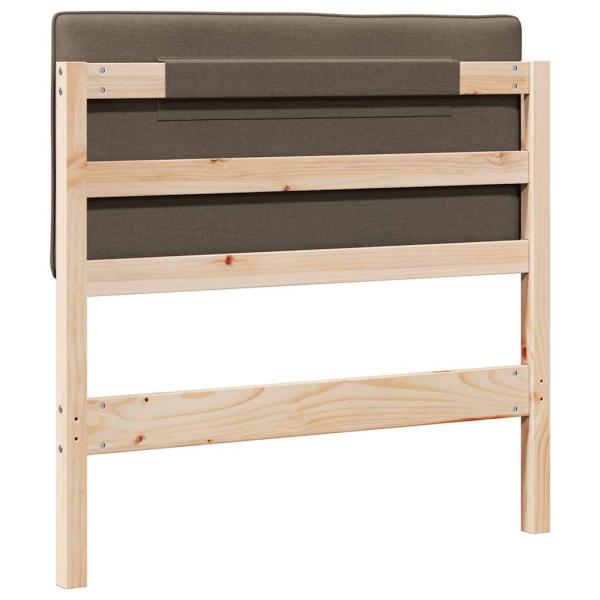 Gepolstertes Kopfteil mit Kopfteil Braun und Taupe 80 cm