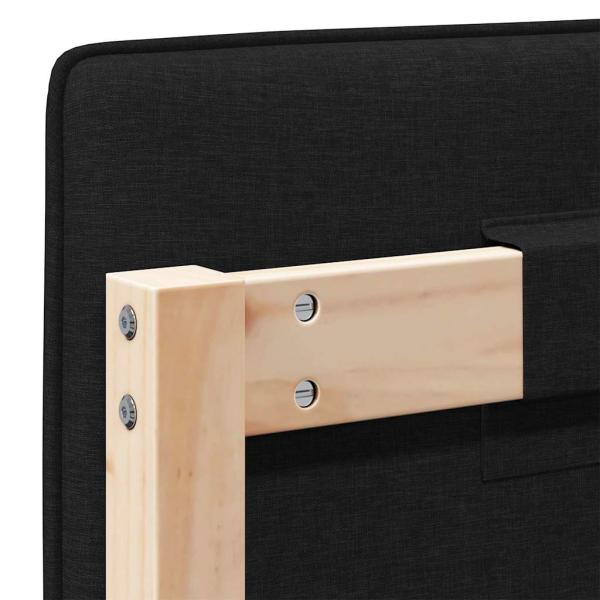 Gepolstertes Kopfteil mit Kopfteil Braun und Schwarz 75 cm