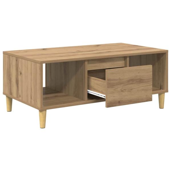 Couchtisch Artisan-Eiche 90 x 50 x 26,5 cm Holzwerkstoff