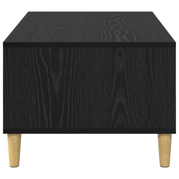 ARDEBO.de - Couchtisch Schwarz Eichen-Optik 90 x 50 x 26,5 cm Holzwerkstoff