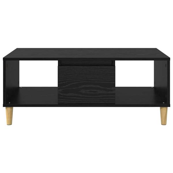 Couchtisch Schwarz Eichen-Optik 90 x 50 x 26,5 cm Holzwerkstoff