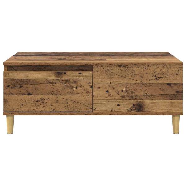 Couchtisch mit Schubladen Altholz 90 x 50 x 35 cm Holzwerkstoff