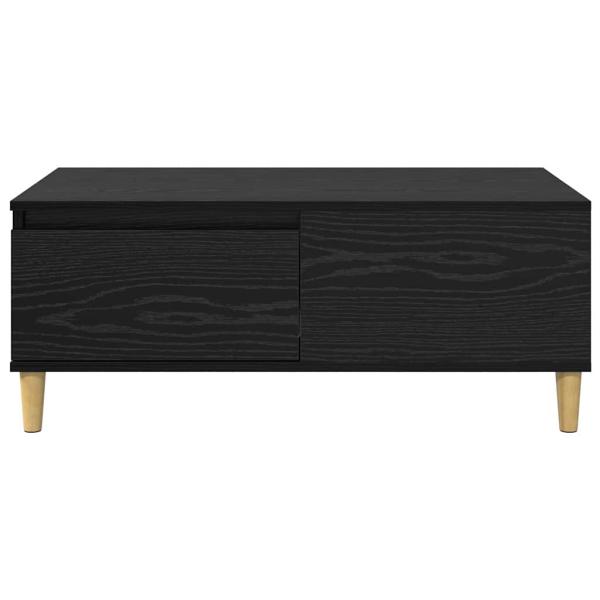 Couchtisch Schwarz Eichen-Optik 90 x 50 x 35 cm Holzwerkstoff