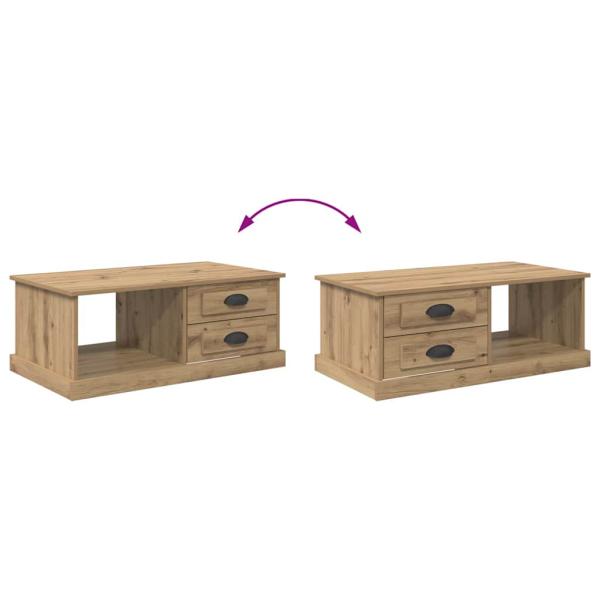 Couchtisch Artisan-Eiche 90 x 50 x 35 cm Holzwerkstoff
