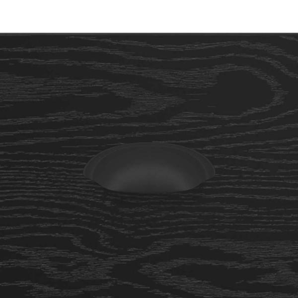 Couchtisch Schwarz Eichen-Optik 90 x 50 x 35 cm Holzwerkstoff