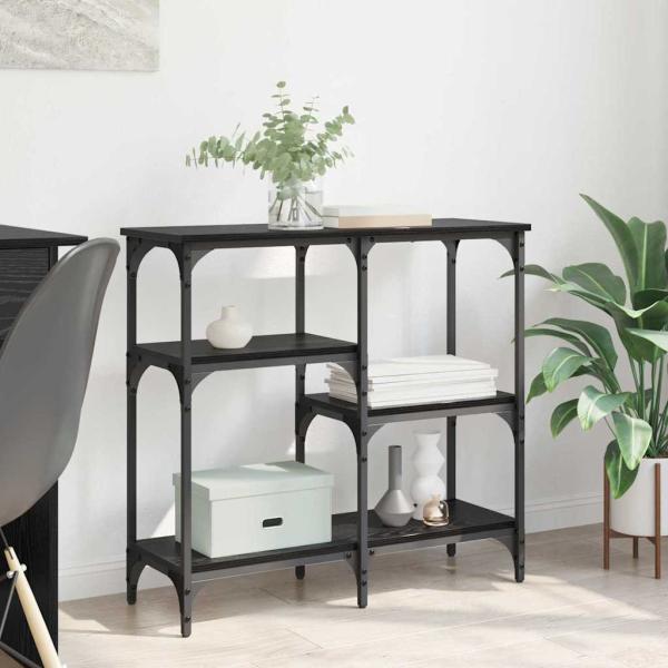 ARDEBO.de - mit Regal Schwarz Eichen-Optik 80 x 29 x 75 cm Holzwerkstoff