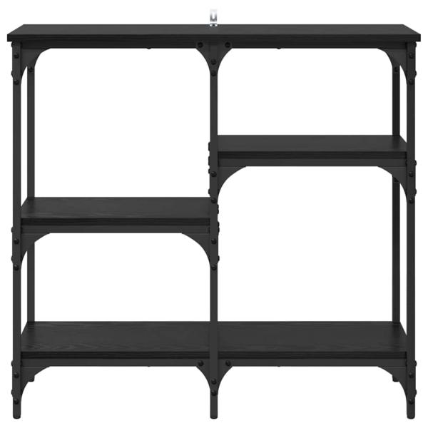 mit Regal Schwarz Eichen-Optik 80 x 29 x 75 cm Holzwerkstoff