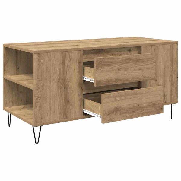 Couchtisch Artisan-Eiche 102 x 44,5 x 50 cm Holzwerkstoff