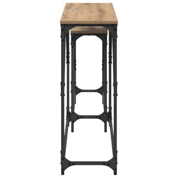 Konsolentisch 2 pcs Artisan-Eiche 100 x 28 x 75 cm