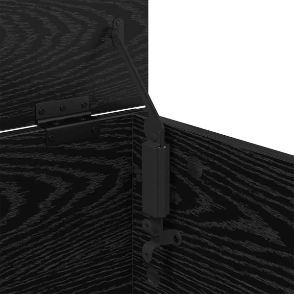 Couchtisch Schwarz Eichen-Optik 91 x 55 x 32 cm Holzwerkstoff