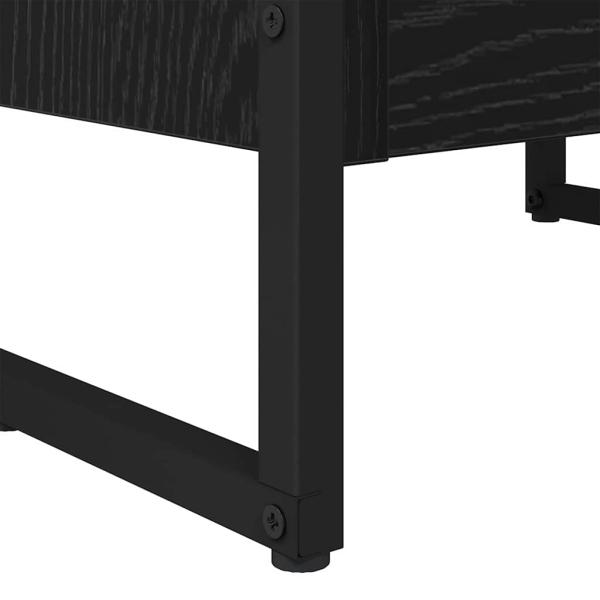 Bücherregal Schwarz Eichen-Optik 80 x 30 x 155 cm Holzwerkstoff