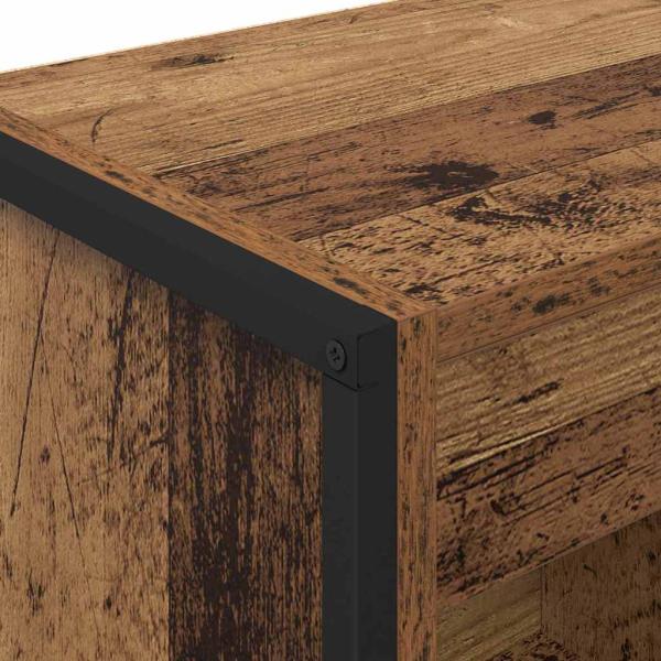 ARDEBO.de - Bücherregal Altholz 80 x 30 x 155 cm Holzwerkstoff