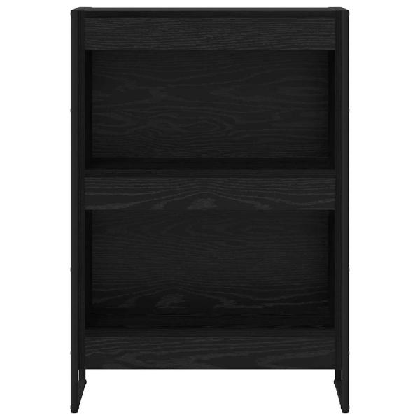 Bücherregal Schwarz Eichen-Optik 80 x 30 x 155 cm Holzwerkstoff