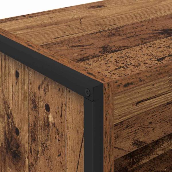 ARDEBO.de - Bücherregal Altholz 80 x 30 x 155 cm Holzwerkstoff