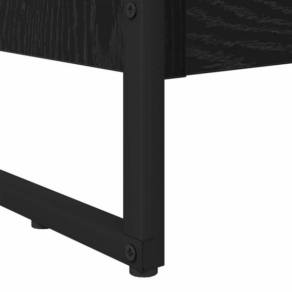 Bücherregal Schwarz Eichen-Optik 80 x 30 x 155 cm Holzwerkstoff