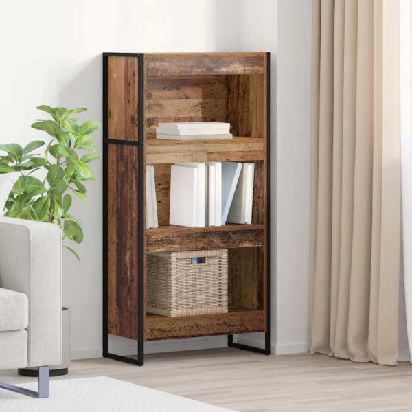 ARDEBO.de - Bücherregal Altholz 80 x 30 x 155 cm Holzwerkstoff