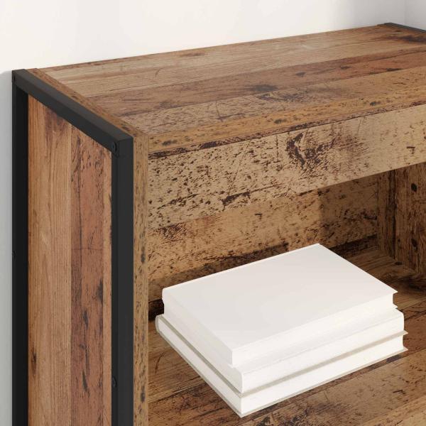 ARDEBO.de - Bücherregal Altholz 80 x 30 x 155 cm Holzwerkstoff