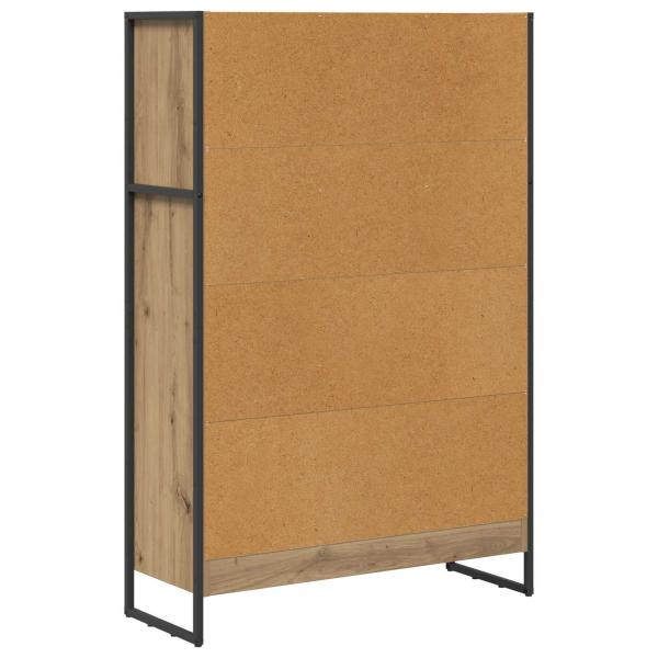 Bücherregal Kunsthandwerk Eiche 80 x 30 x 155 cm Holzwerkstoff